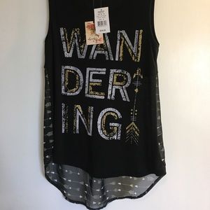 Wandering tank top NWT!